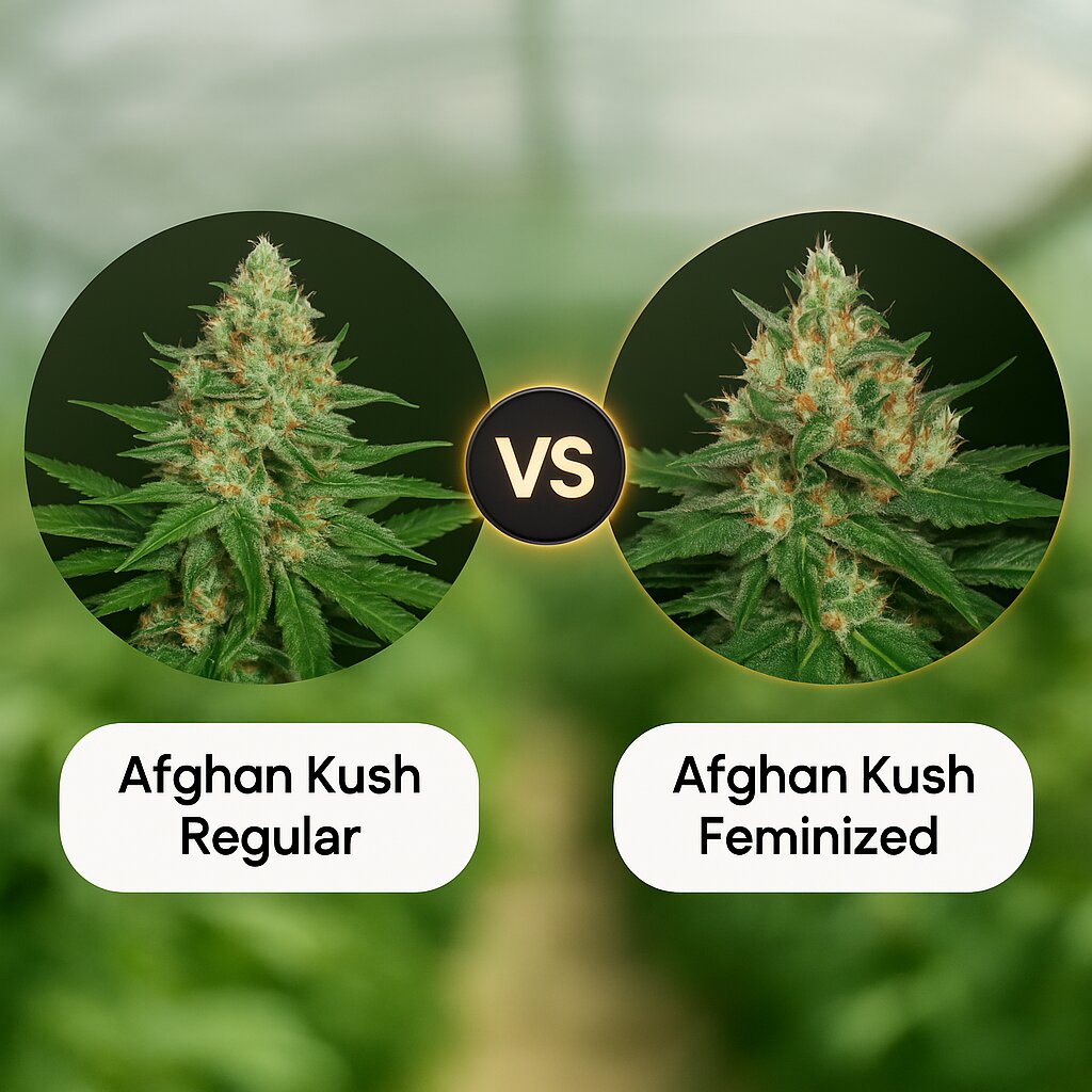 Afghan Kush (World of Seeds) vs Afghan Kush (World of Seeds) porównanie nasion konopi