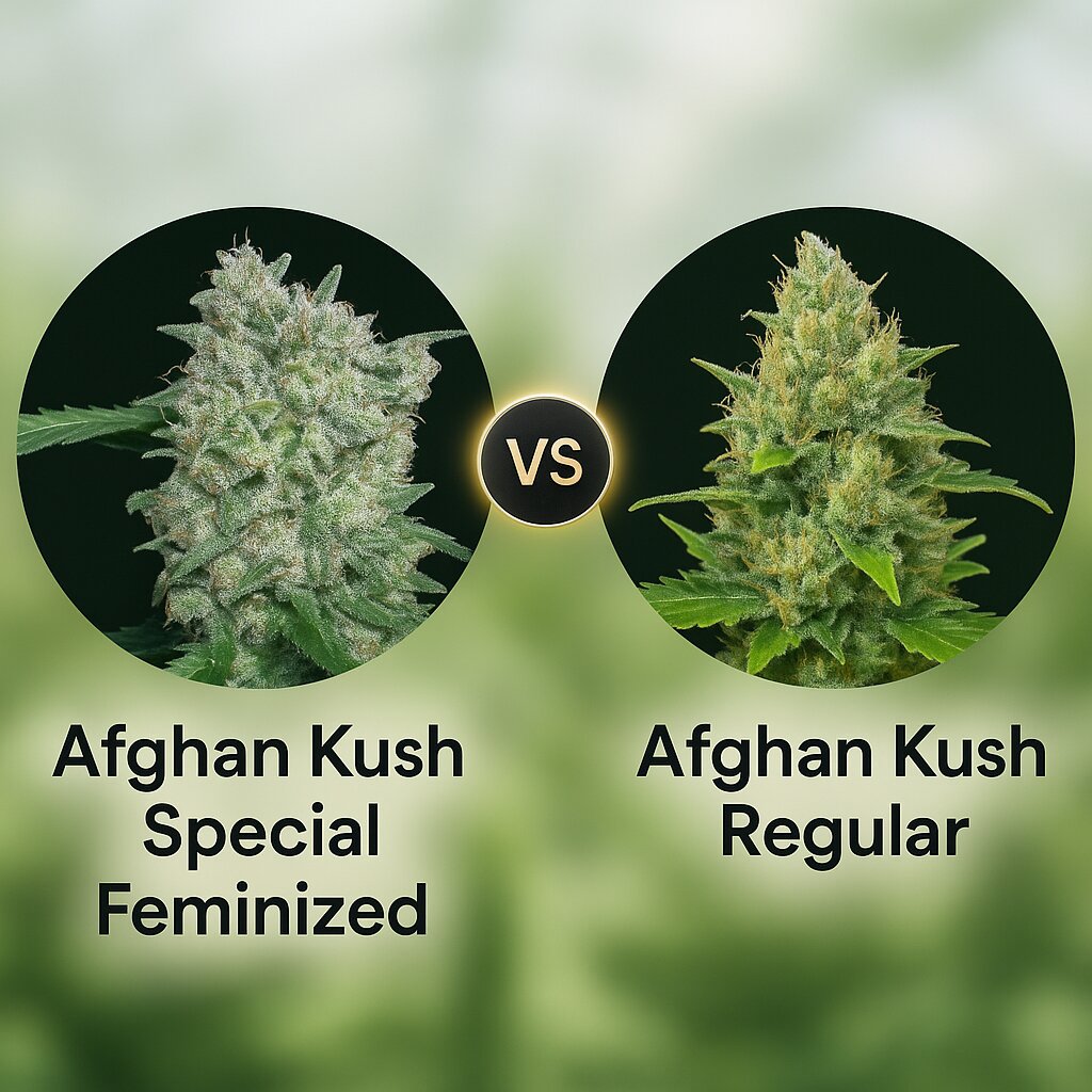 Afghan Kush Special (World of Seeds) vs Afghan Kush (World of Seeds) Porównanie nasion konopi
