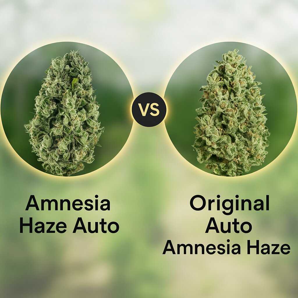 Amnesia Haze Auto (Vision Seeds) vs Original Auto Amnesia Haze (FastBuds) porównanie nasion konopi