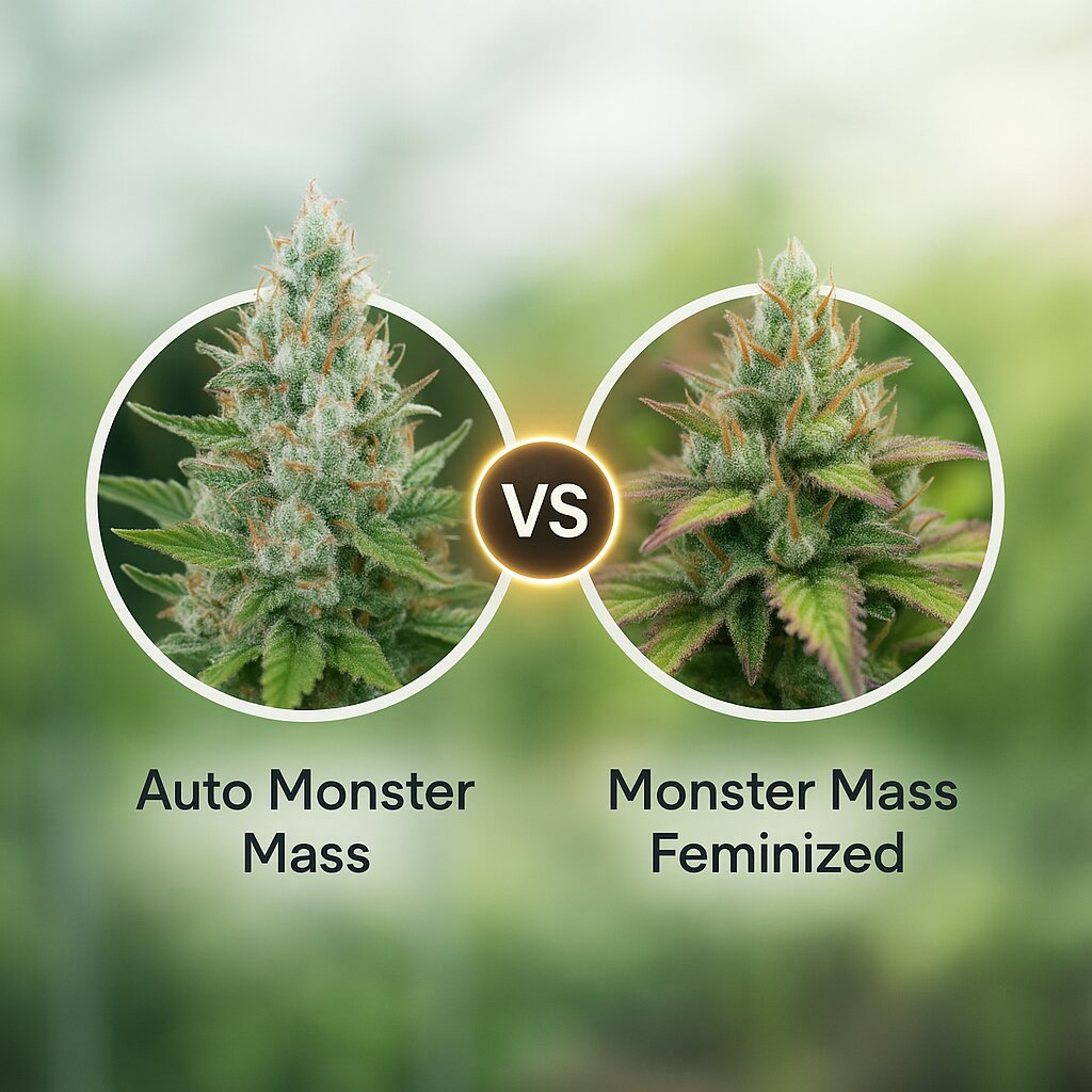 Auto Monster Mass (Critical Mass Collective) vs Monster Mass (Critical Mass Collective) porównanie nasion konopi
