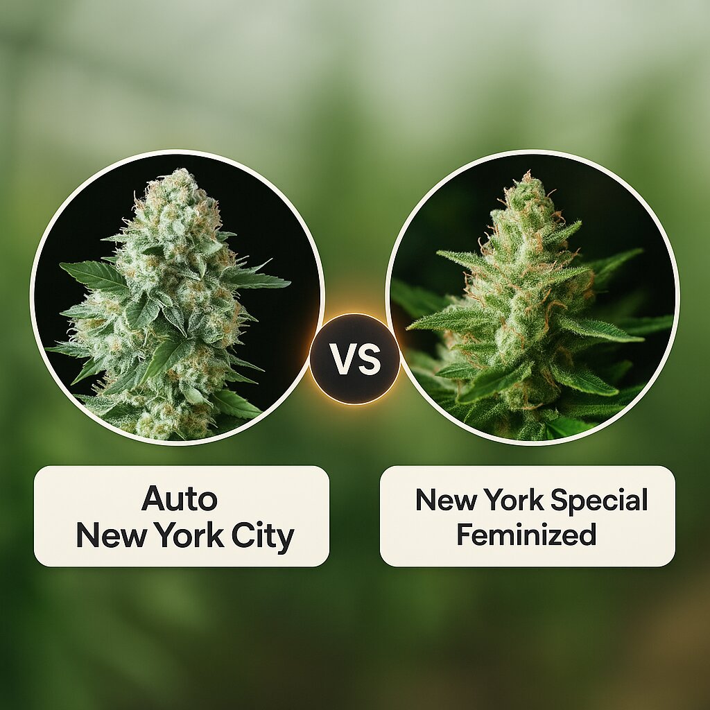 Auto New York City (Pyramid Seeds) vs New York Special (World of Seeds) Porównanie nasion konopi