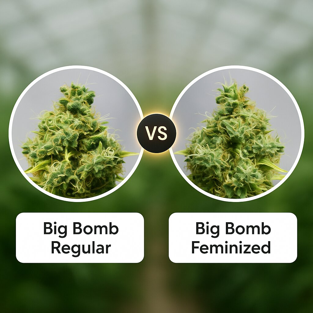 Big Bomb (Bomb Seeds) vs Big Bomb (Bomb Seeds) Porównanie nasion konopi