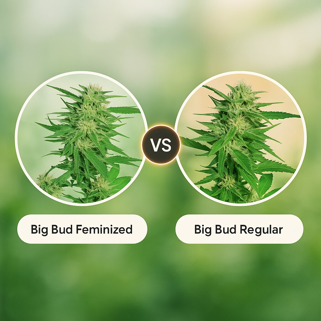 Big Bud (Sensi Seeds) vs Big Bud (Sensi Seeds) Porównanie nasion konopi