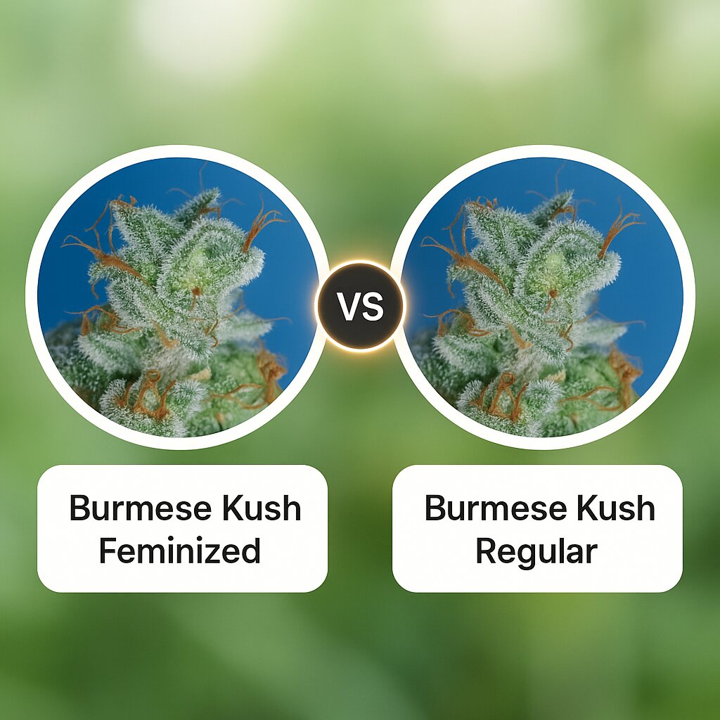 Burmese Kush (TH Seeds) vs Burmese Kush (TH Seeds) porównanie nasion konopi
