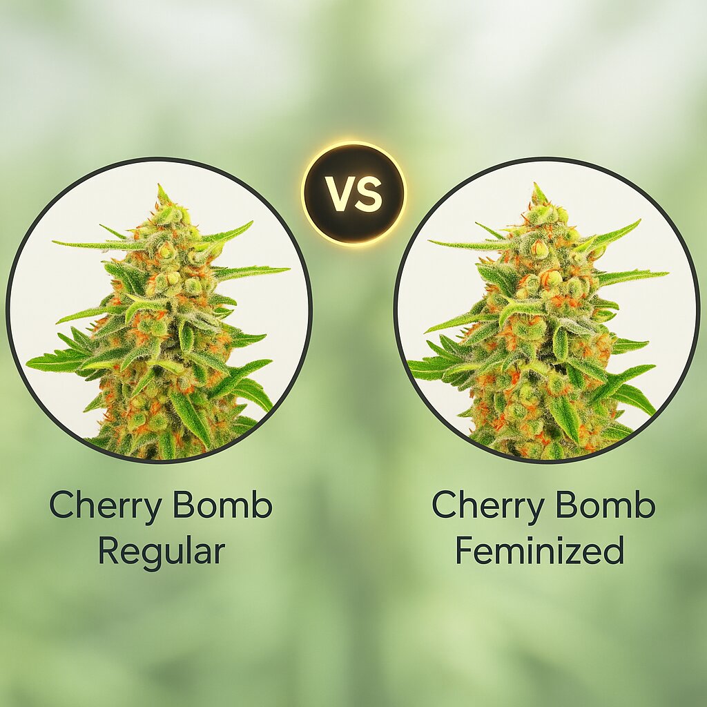 Cherry Bomb (Bomb Seeds) vs Cherry Bomb (Bomb Seeds) porównanie nasion konopi