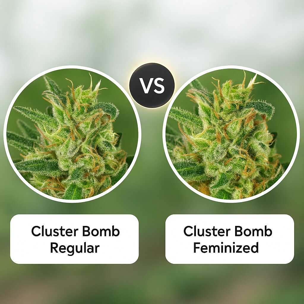 Cluster Bomb (Bomb Seeds) vs Cluster Bomb (Bomb Seeds) porównanie nasion konopi