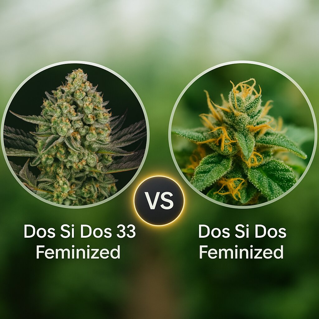 Dos Si Dos 33 (Barneys Farm) vs Dos Si Dos (Tyrol Seeds) porównanie nasion konopi