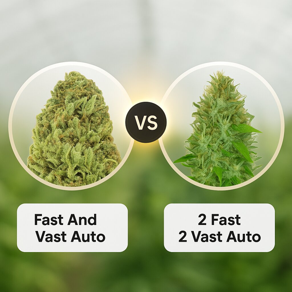 Fast And Vast Auto (Heavyweight Seeds) vs 2 Fast 2 Vast Auto (Heavyweight Seeds) porównanie nasion konopi