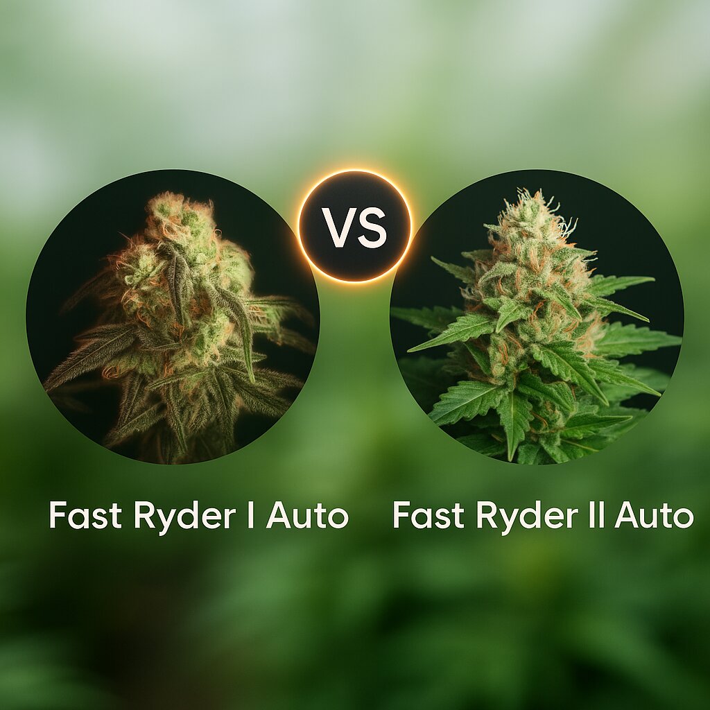 Fast Ryder I (Bulldog Seeds) vs Fast Ryder II (Bulldog Seeds) porównanie nasion konopi