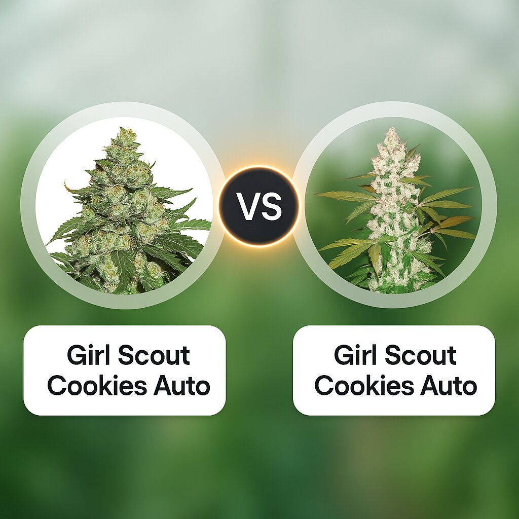 Girl Scout Cookies Auto (Seed Stockers) vs Girl Scout Cookies Auto (FastBuds) porównanie nasion konopi