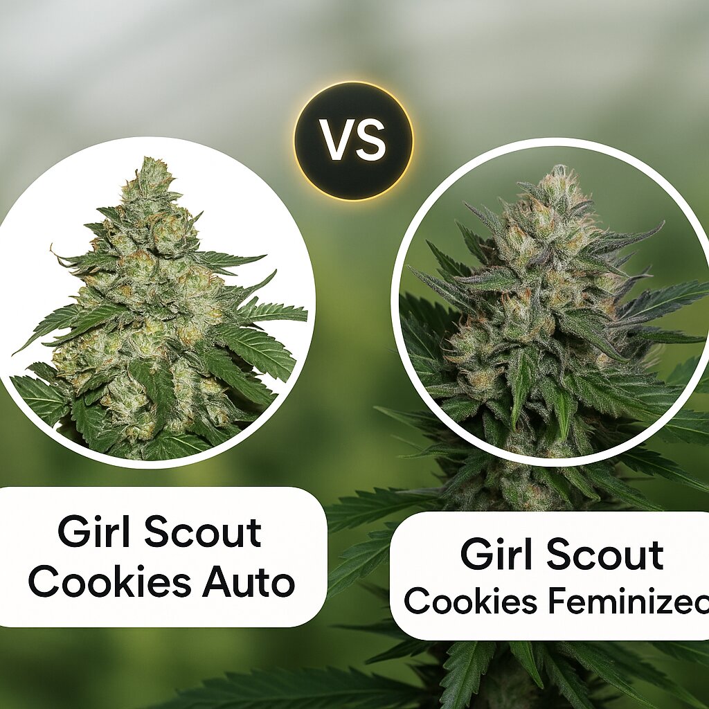 Girl Scout Cookies Auto (Seed Stockers) vs Girl Scout Cookies (Bighead Seeds) porównanie nasion konopi