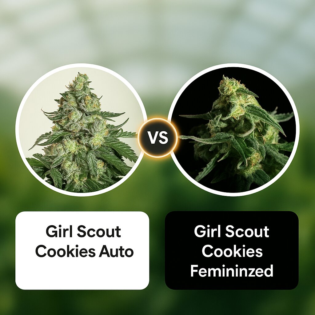 Girl Scout Cookies Auto (Seed Stockers) vs Girl Scout Cookies (Tyrol Seeds) porównanie nasion konopi