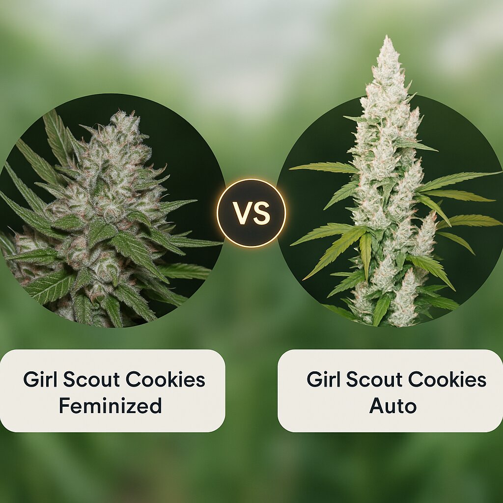 Girl Scout Cookies (Bighead Seeds) vs Girl Scout Cookies Auto (FastBuds) porównanie nasion konopi