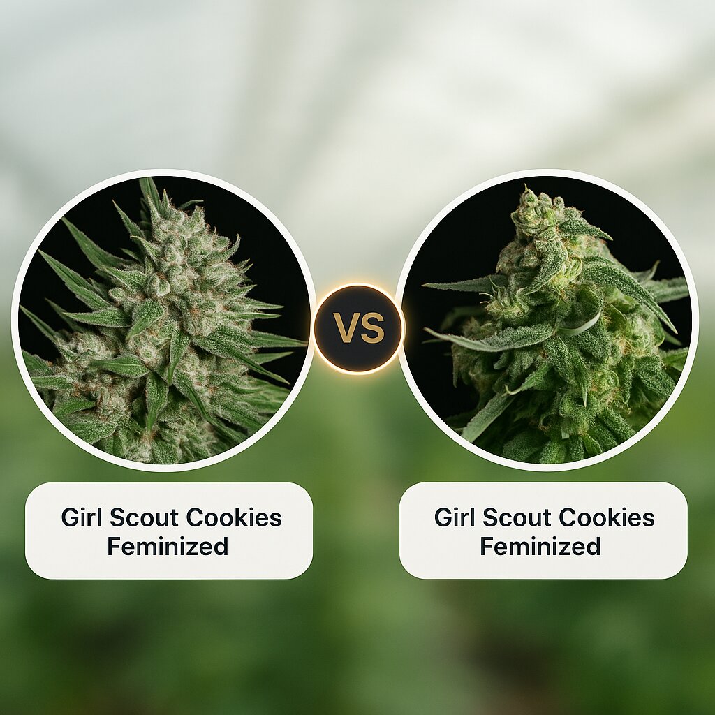 Girl Scout Cookies (Bighead Seeds) vs Girl Scout Cookies (Tyrol Seeds) porównanie nasion konopi