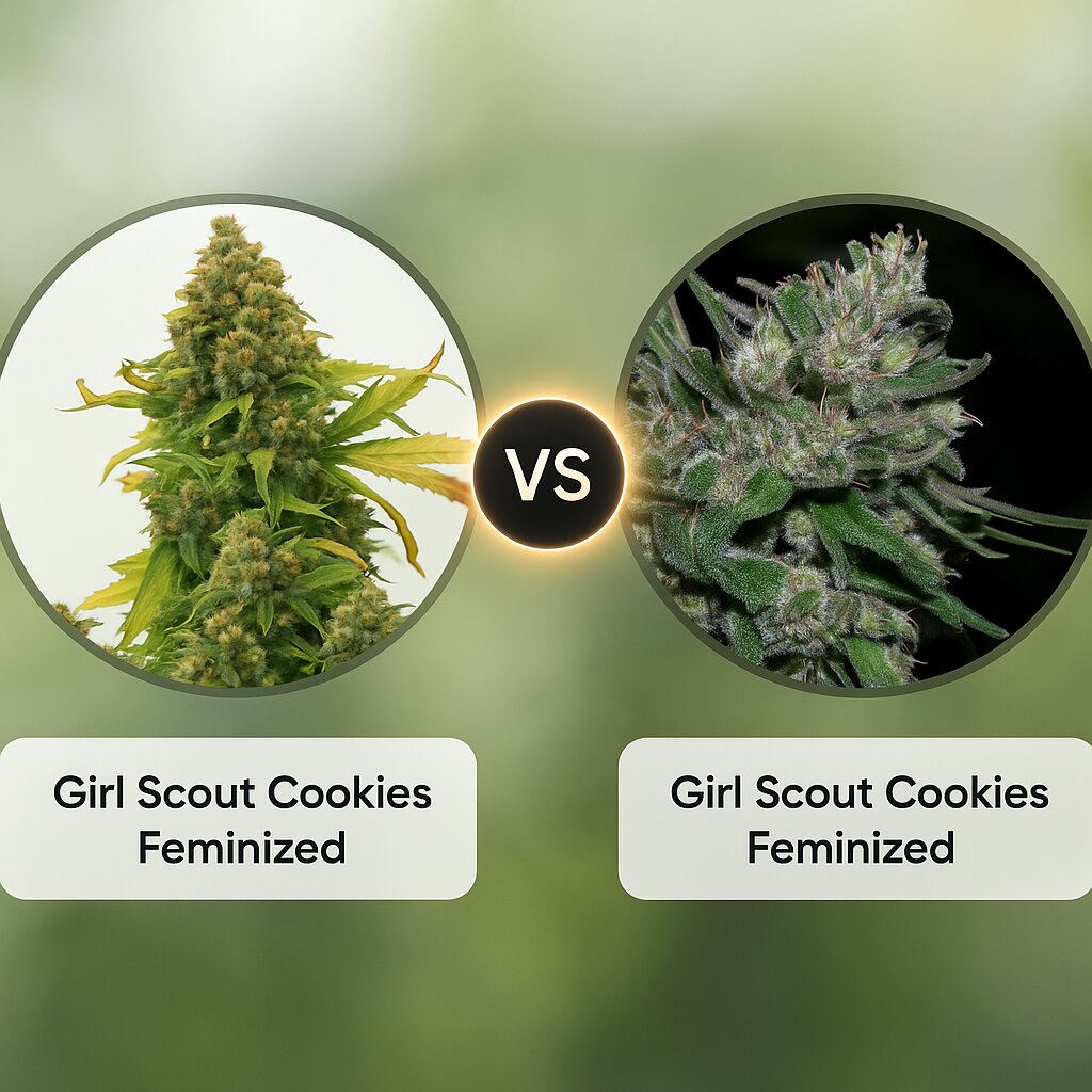 Girl Scout Cookies (Cali Weed) vs Girl Scout Cookies (Bighead Seeds) Porównanie nasion konopi