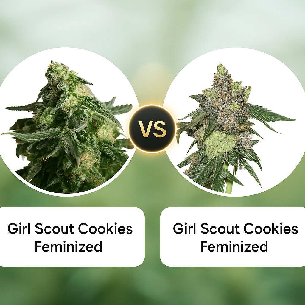 Girl Scout Cookies (Tyrol Seeds) vs Girl Scout Cookies (Seed Stockers) porównanie nasion konopi