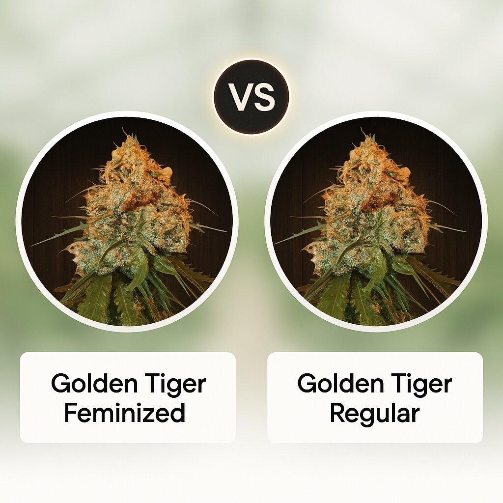 Golden Tiger (Ace Seeds) vs Golden Tiger (Ace Seeds) porównanie nasion konopi