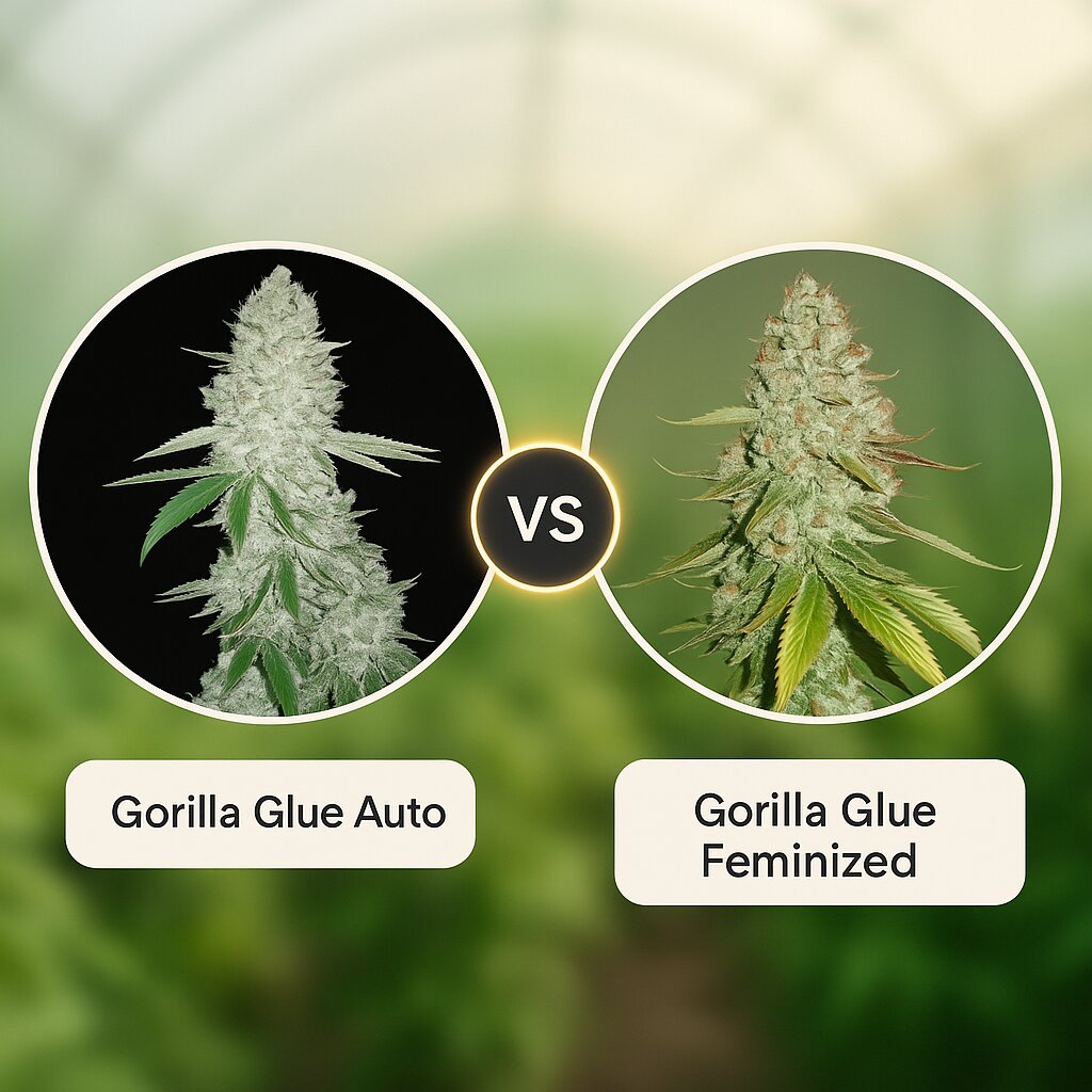 Gorilla Glue Auto (FastBuds) vs Gorilla Glue (Seed Stockers) porównanie nasion konopi