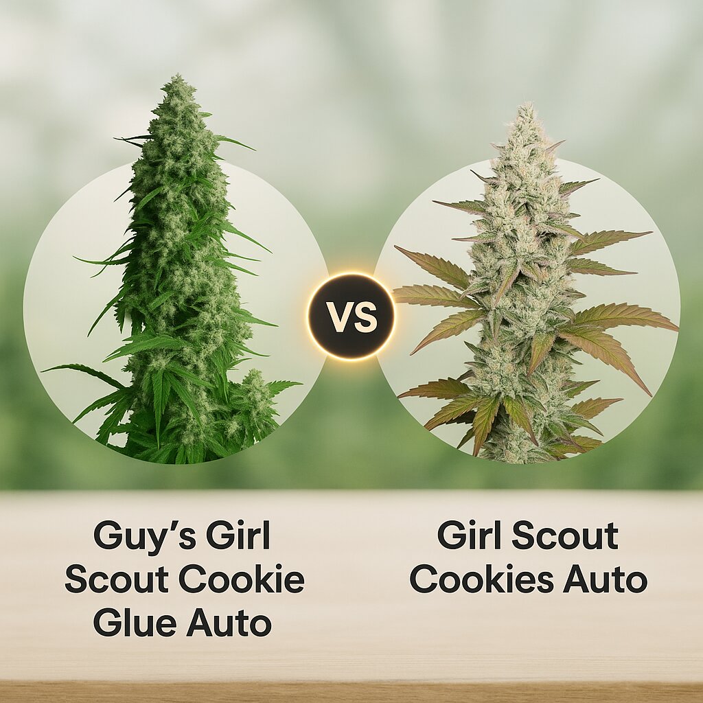 Guy's Girl Scout Cookie Glue Auto (Dr Krippling) vs Girl Scout Cookies Auto (FastBuds) porównanie nasion konopi