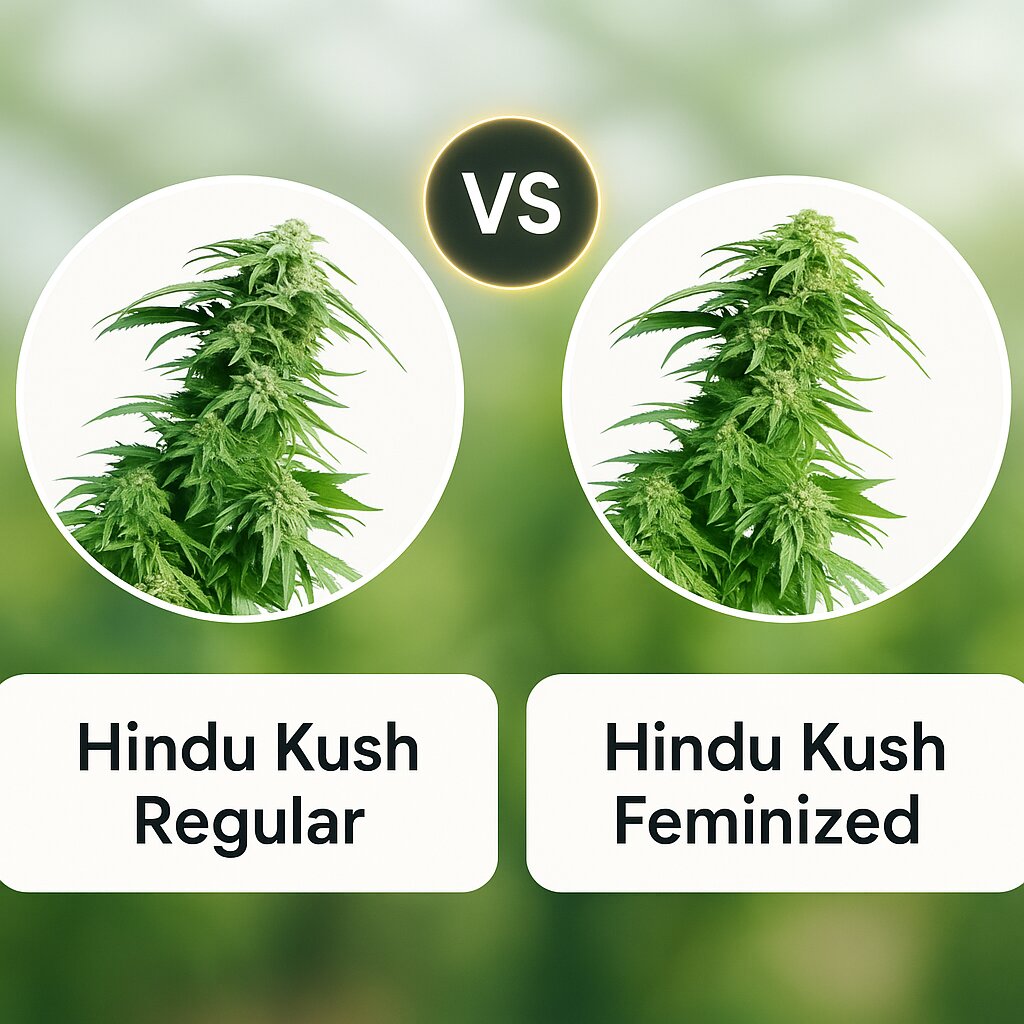 Hindu Kush (Seedsman) vs Hindu Kush (Sensi Seeds) porównanie nasion konopi