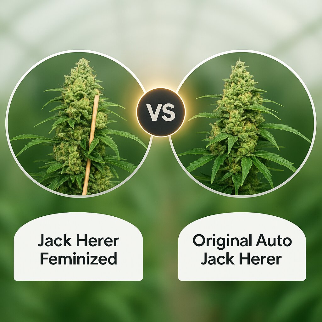 Jack Herer (Bulldog Seeds) vs Original Auto Jack Herer (FastBuds) porównanie nasion konopi