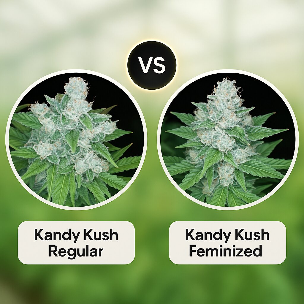 Kandy Kush (Reserva Privada) vs Kandy Kush (Reserva Privada) porównanie nasion konopi
