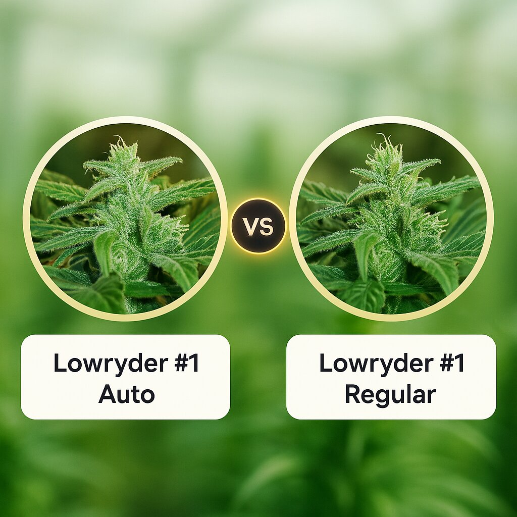 Lowryder #1 (Joint Doctor) vs Lowryder #1 (Joint Doctor) porównanie nasion konopi