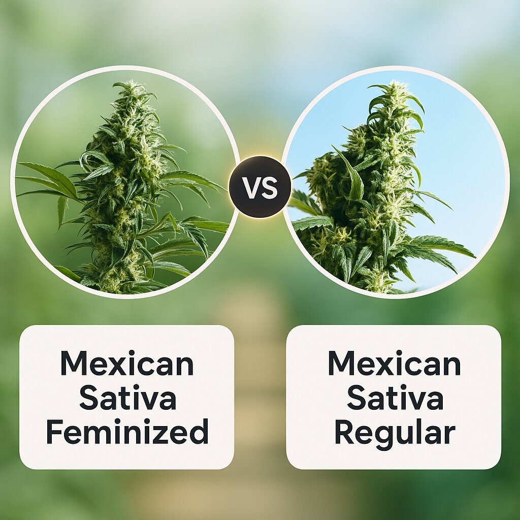 Mexican Sativa (Sensi Seeds) vs Mexican Sativa (Sensi Seeds) porównanie nasion konopi