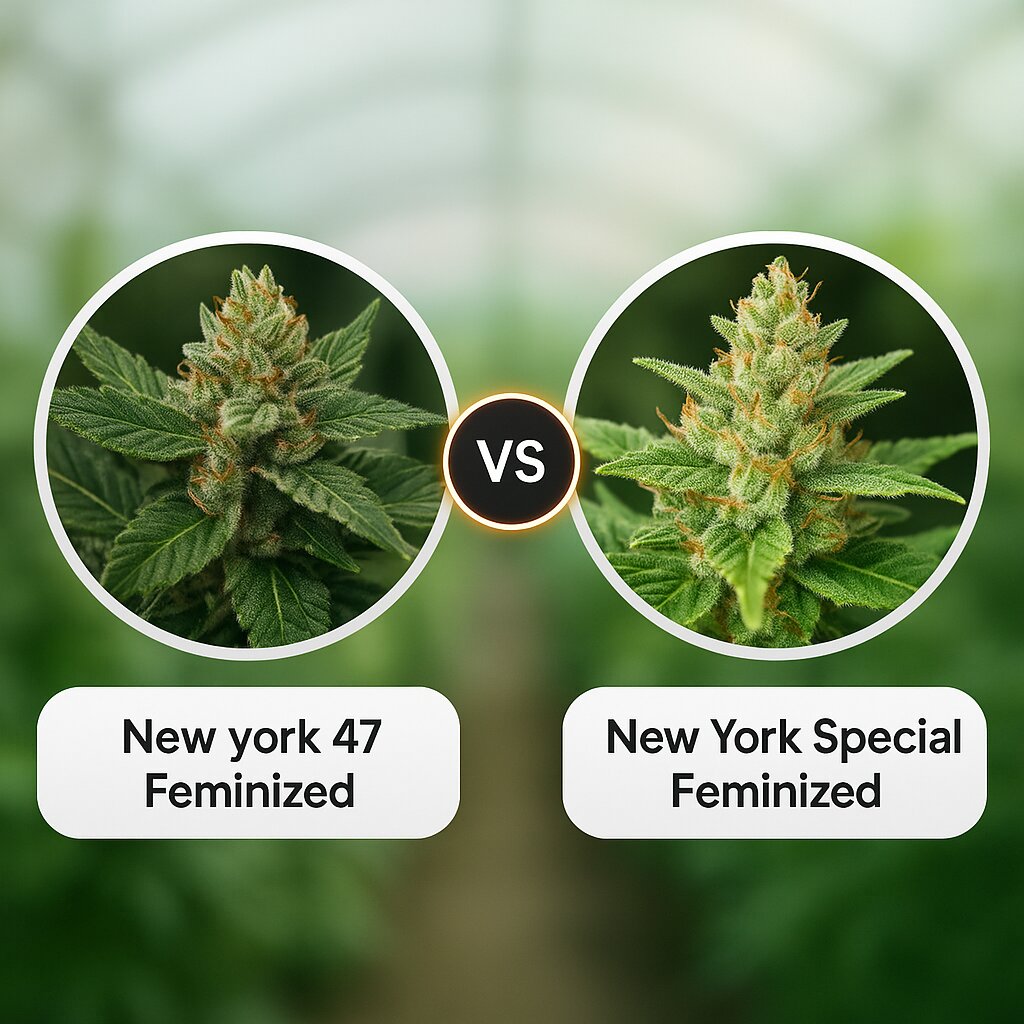 New york 47 (World of Seeds) vs New York Special (World of Seeds) porównanie nasion konopi