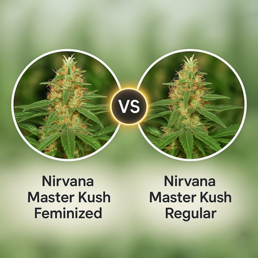 Nirvana Master Kush (Nirvana Seeds) vs Nirvana Master Kush (Nirvana Seeds) porównanie nasion konopi