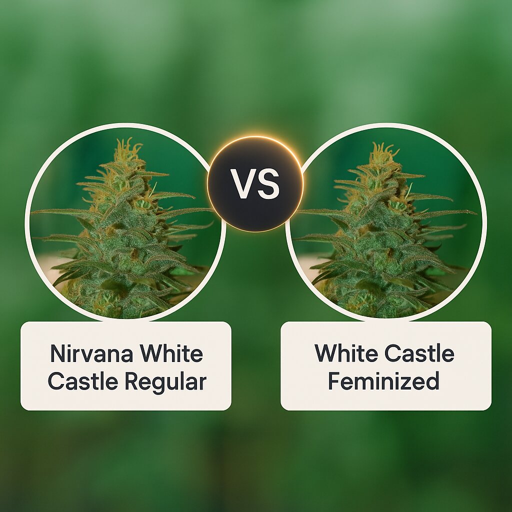 Nirvana White Castle (Nirvana Seeds) vs White Castle (Nirvana Seeds) porównanie nasion konopi