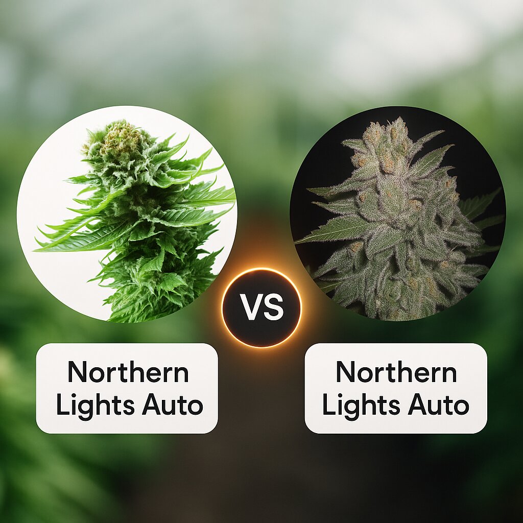 Northern Lights Auto (Sensi Seeds) vs Northern Lights Auto (G13 Labs) porównanie nasion konopi