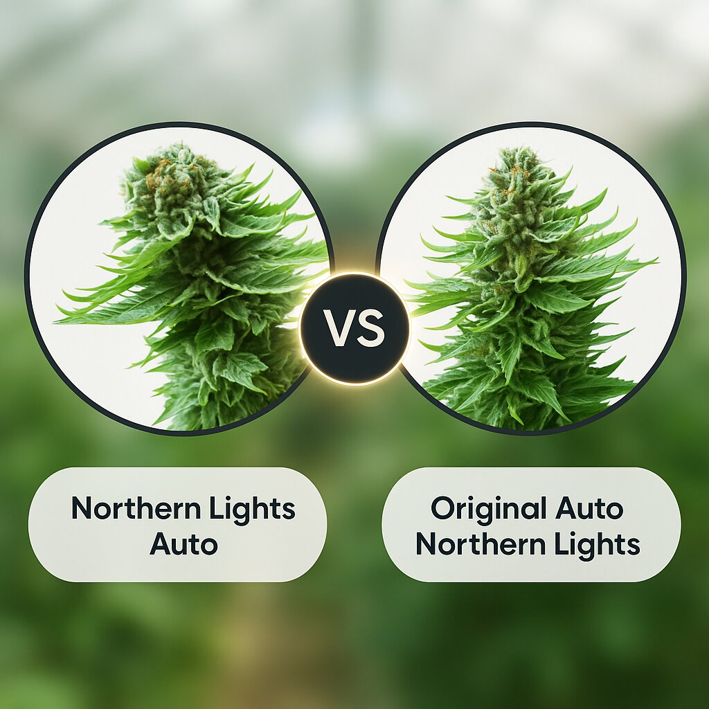 Northern Lights Auto (Sensi Seeds) vs Original Auto Northern Lights (FastBuds) porównanie nasion konopi