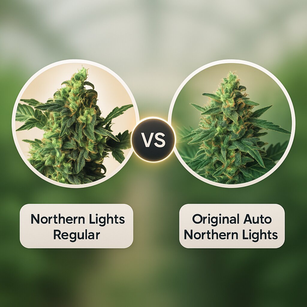 Northern Lights (Sensi Seeds) vs Original Auto Northern Lights (FastBuds) porównanie nasion konopi