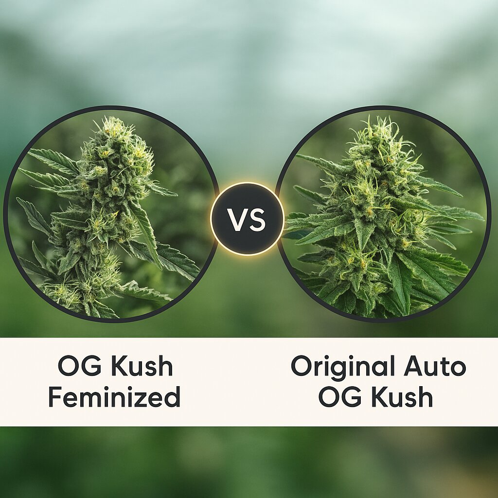 OG Kush (Humboldt Seed Organization) vs Original Auto OG Kush (FastBuds) porównanie nasion konopi