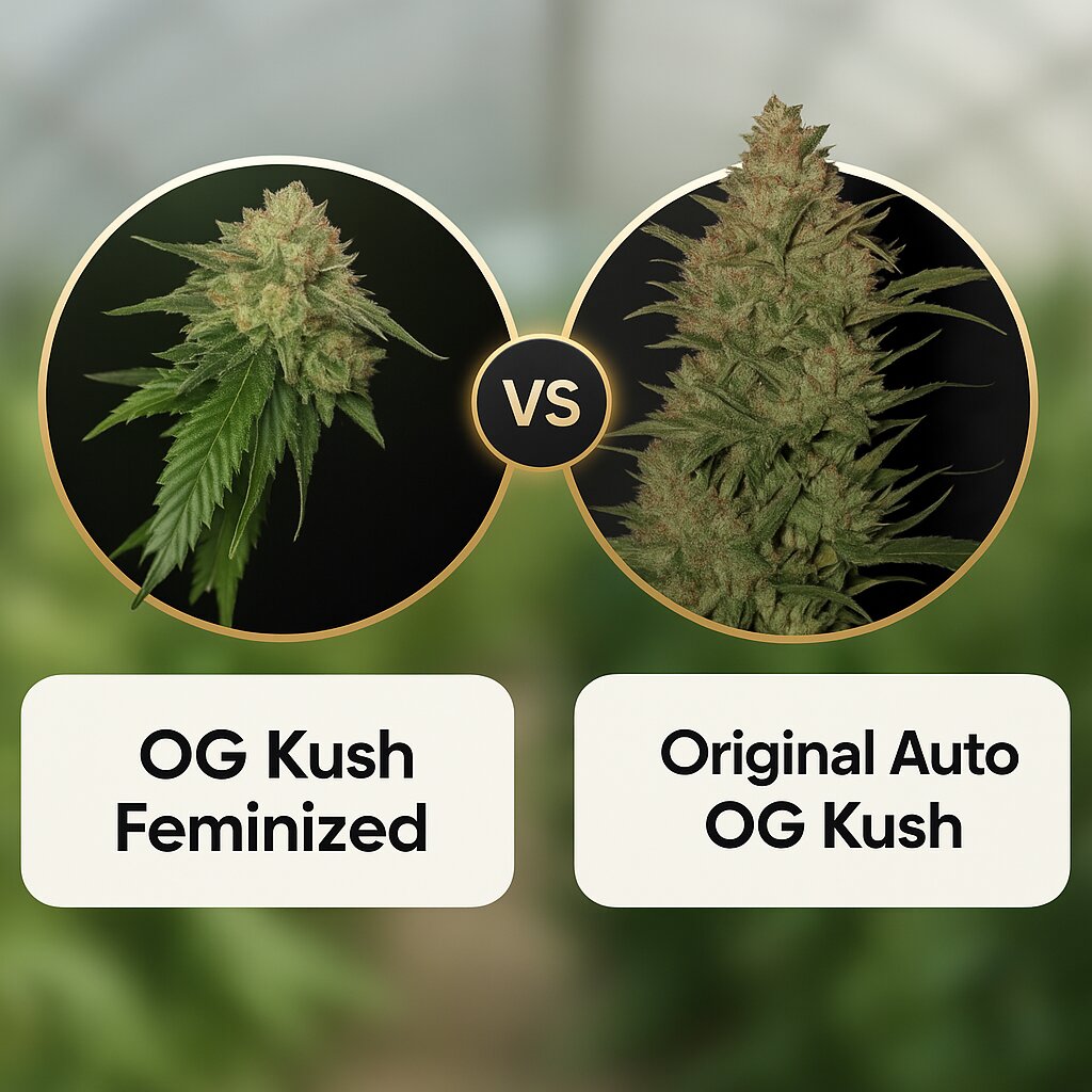 OG Kush (Reserva Privada) vs Original Auto OG Kush (FastBuds) Porównanie nasion konopi