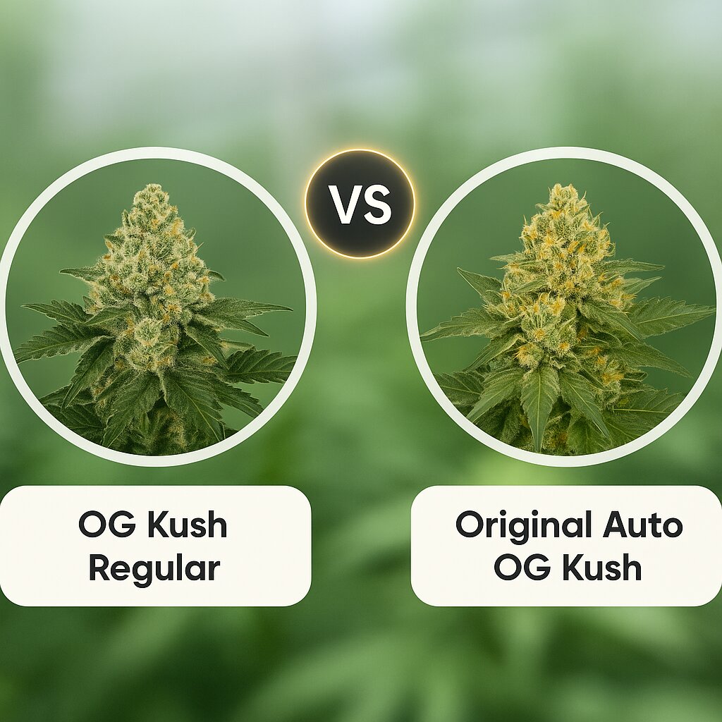 OG Kush (Grand Daddy Purp) vs Original Auto OG Kush (FastBuds) porównanie nasion konopi