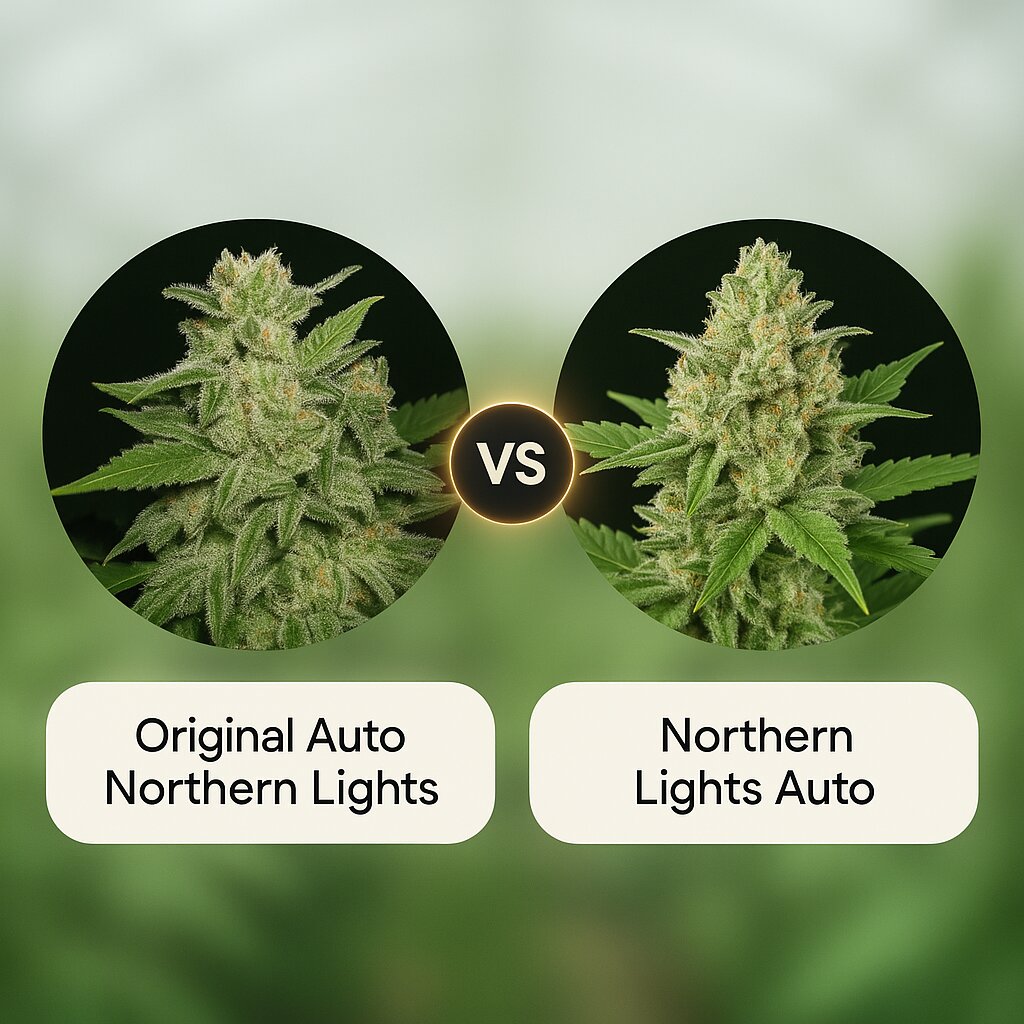 Original Auto Northern Lights (FastBuds) vs Northern Lights Auto (G13 Labs) porównanie nasion konopi