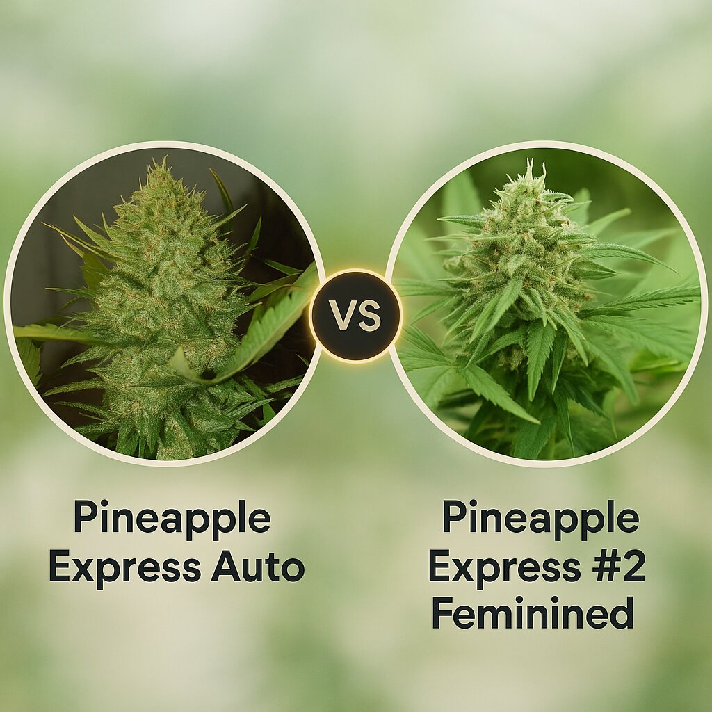 Pineapple Express Auto (FastBuds) vs Pineapple Express #2 (G13 Labs) porównanie nasion konopi
