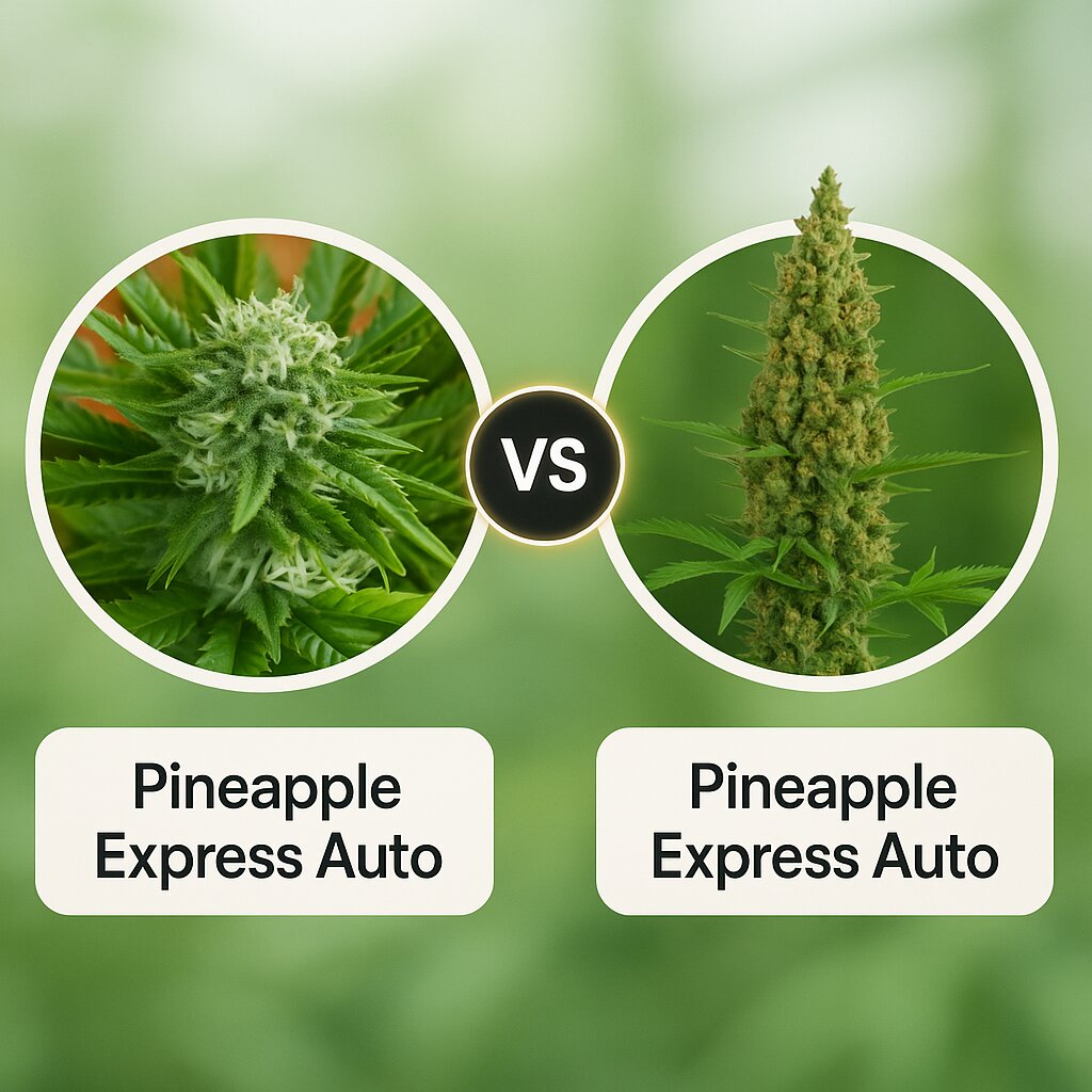 Pineapple Express Auto (G13 Labs) vs Pineapple Express Auto (Barneys Farm) porównanie nasion konopi