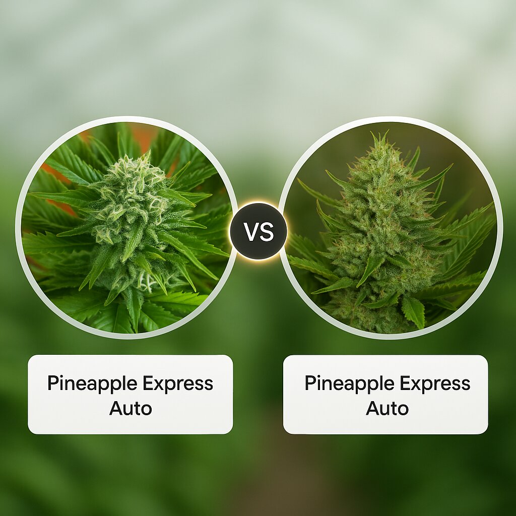 Pineapple Express Auto (G13 Labs) vs Pineapple Express Auto (FastBuds) porównanie nasion konopi