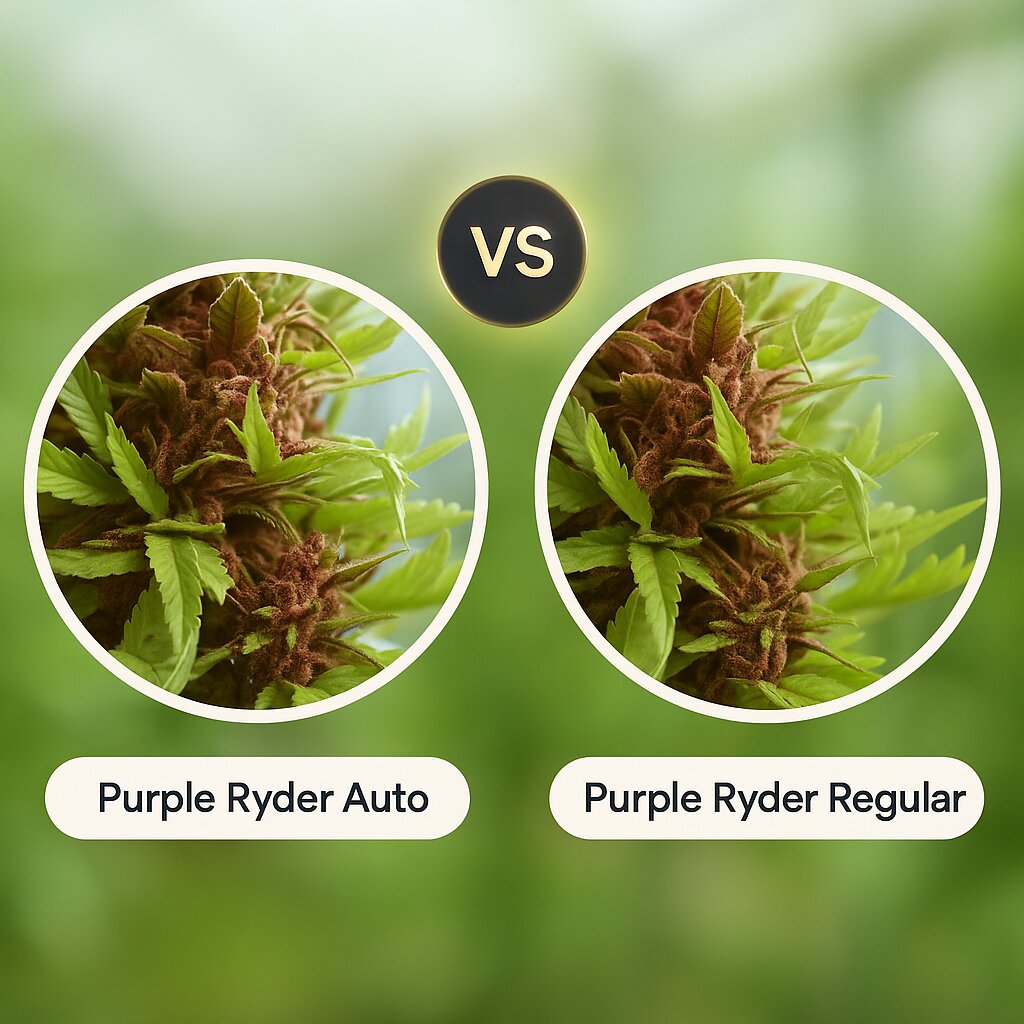 Purple Ryder (Joint Doctor) vs Purple Ryder (Joint Doctor) porównanie nasion konopi