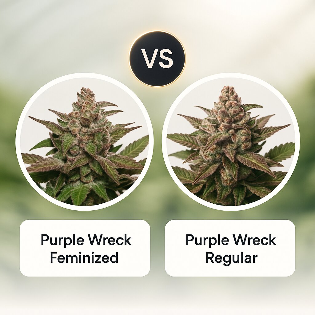 Purple Wreck (Reserva Privada) vs Purple Wreck (Reserva Privada) porównanie nasion konopi