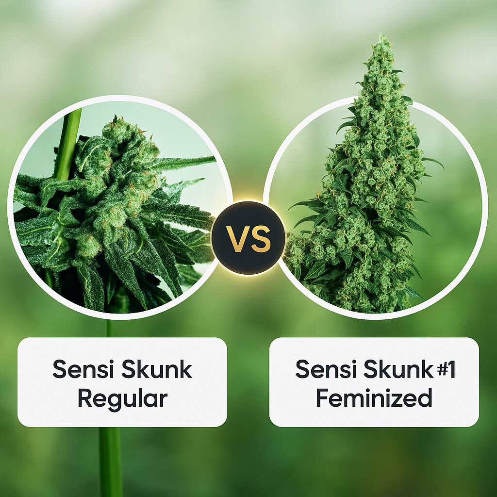 Sensi Skunk (Sensi Seeds) vs Sensi Skunk #1 (Sensi Seeds) porównanie nasion konopi