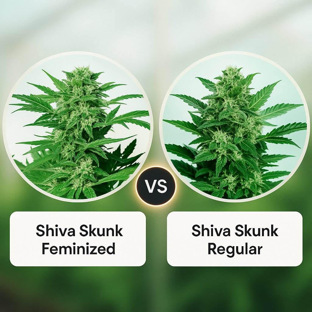 Shiva Skunk (Sensi Seeds) vs Shiva Skunk (Sensi Seeds) porównanie nasion konopi