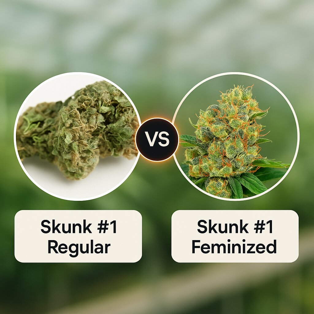 Skunk #1 (Seedsman) vs Skunk #1 (G13 Labs) porównanie nasion konopi