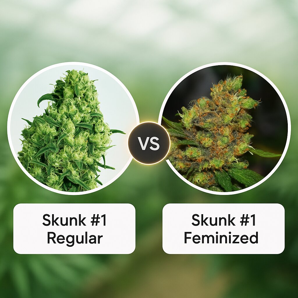 Skunk #1 (Sensi Seeds) vs Skunk #1 (G13 Labs) porównanie nasion konopi