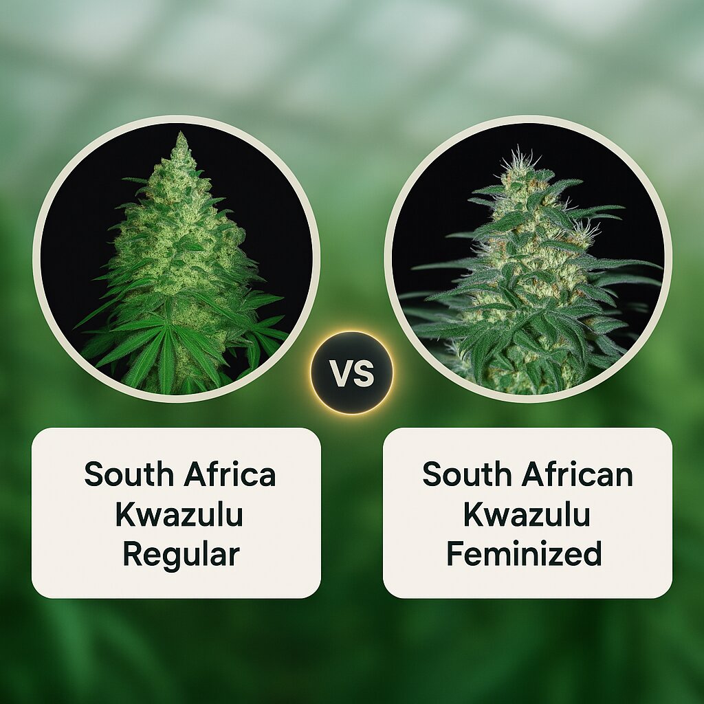 South Africa Kwazulu (World of Seeds) vs South African Kwazulu (World of Seeds) porównanie nasion konopi