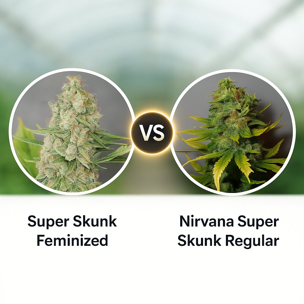 Super Skunk (G13 Labs) vs Nirvana Super Skunk (Nirvana Seeds) porównanie nasion konopi