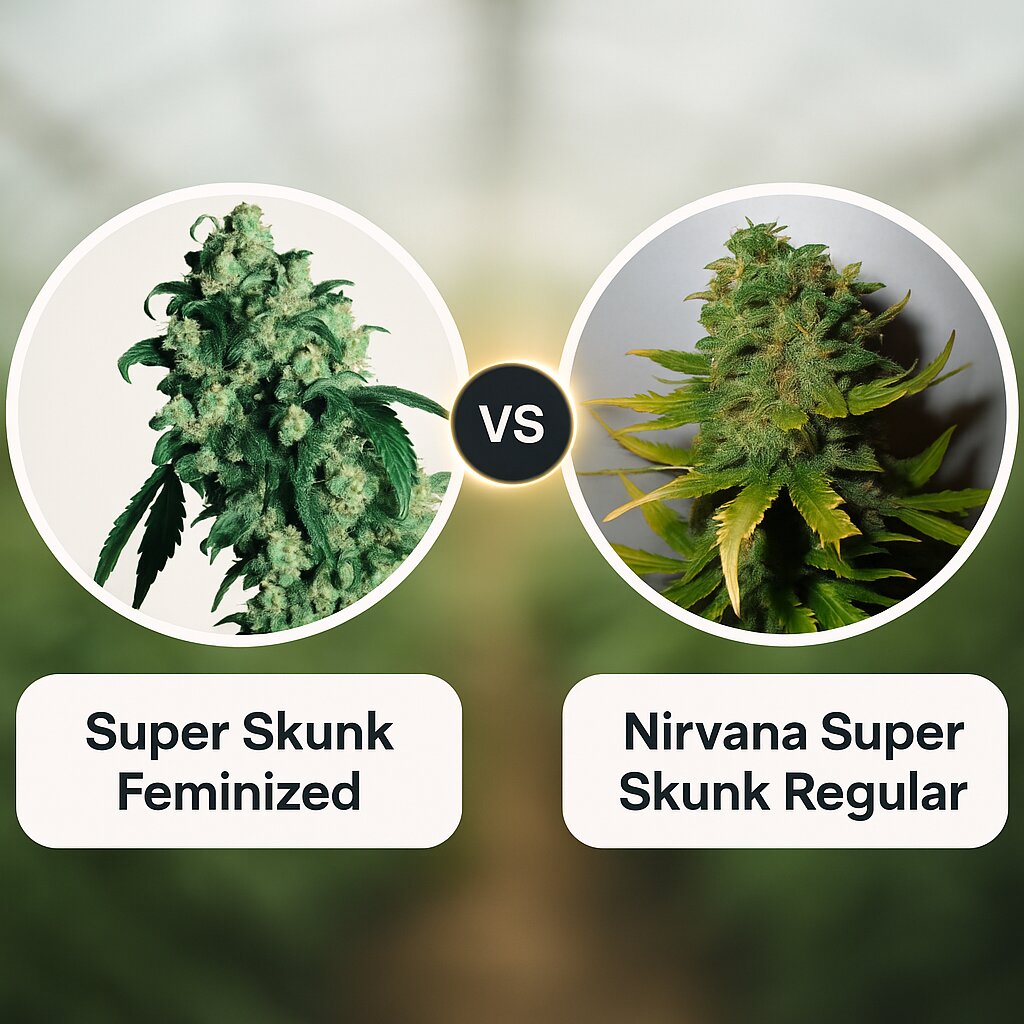 Super Skunk (Sensi Seeds) vs Nirvana Super Skunk (Nirvana Seeds) Porównanie nasion konopi